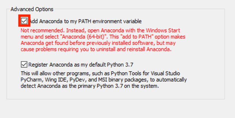 anaconda_download_PATH_option