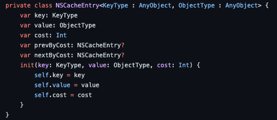 NSCacheEntry