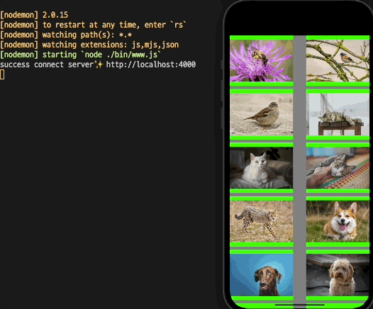 scrollview with no cache